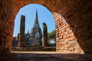 wat phra si sanphet ayutthaya Tailandia - antiguo ciudad y histórico lugar. foto