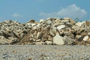 Ruined rubble in outdoor nature photo