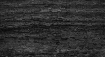 brick wall background texture old black pattern dark wallpaper grunge blank for design photo