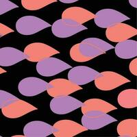 Oval Memphis dot shapes pattern doodle vector