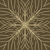 A brown background with a pattern of branches and leaves vector