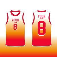 Design Template Basketball Set Jersey Vector Illustration