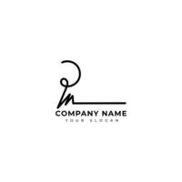 Pn Initial signature logo vector design