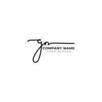 Gn Initial signature logo vector design