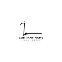 Io Initial signature logo vector design