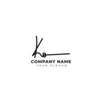 Ko Initial signature logo vector design