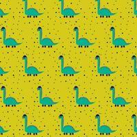 cute dinosaur vector pattern for tee print and background wallpaper