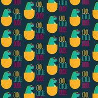 cute dinosaur vector pattern for tee print and background wallpaper