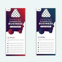 Attractive Modern Food X Roll-Up Banner Design Template for Restaurant and Cafe Business with two different beautiful color scheme and organic shapes design vector