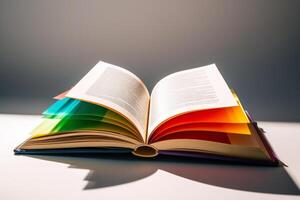 interesting colorful book, day knowledge photo