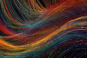 colorful energy flows background photo