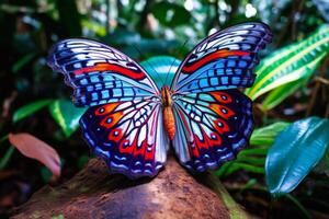 beautiful butterfly in the jungle photo
