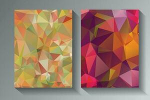 Low Poly vector abstract textured polygonal background.