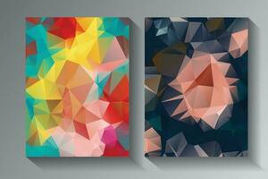 Low Poly vector abstract textured polygonal background.