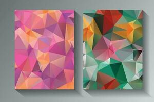 Low Poly vector abstract textured polygonal background.