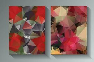 Low Poly vector abstract textured polygonal background.