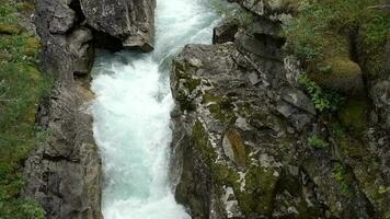 Beautiful Rocky Scenery in the Norwegian Wilderness. Slow Motion Footage video