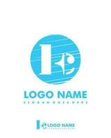 Initial KC negative space logo with circle template vector