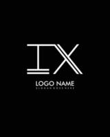 IX Initial minimalist modern abstract logo vector