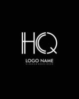 HQ Initial minimalist modern abstract logo vector