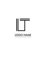 LT Initial minimalist modern abstract logo vector