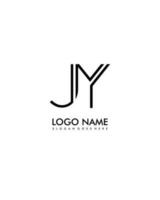 JY Initial minimalist modern abstract logo vector