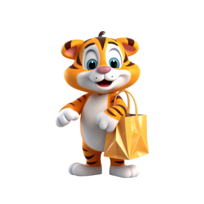 3d TIGER isolated 21107685 PNG