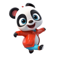 3d süß Panda Charakter ai generativ png