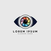 Colorful Eye Logo Design For Media And Vision vector