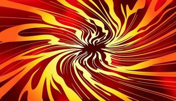 Red background with swirl of spiral energy. Spiral tunnel. vector