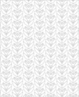 Pattern Background, Black and white seamless pattern for coloring book in doodle style. vector