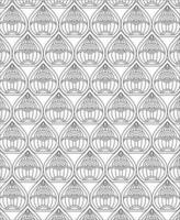 Pattern Background, Black and white seamless pattern for coloring book in doodle style. vector