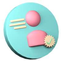 3d icon verified png