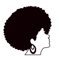 silhouette di nero afro americano donna juneteenth io am nero storia png