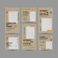 Bundle of Social Media Post Template for Digital Marketing vector