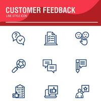 Testimonial, Customer Feedback and User Experience related icon set vector