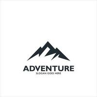 vector logo black mountain, adventure, forest, outdoor vector