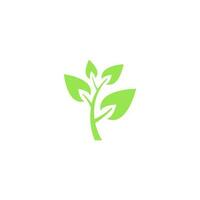 vector icon logo natura, herbal, organic, leaves.