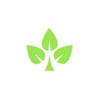 vector icon logo natura, herbal, organic, leaves.