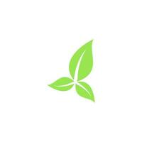 vector icon logo natura, herbal, organic, leaves.