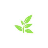 vector icon logo natura, herbal, organic, leaves.