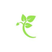 vector icon logo natura, herbal, organic, leaves.
