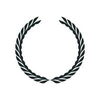 Set of wreaths and branches with leaves. Hand drawing laurel wreaths and branches collection. vector