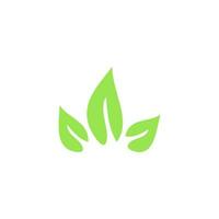 vector icon logo natura, herbal, organic, leaves.