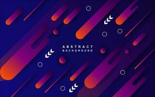 blue modern abstract background design, geometric composition, purple neon orange gradations and patterns. for futuristic design posters vector