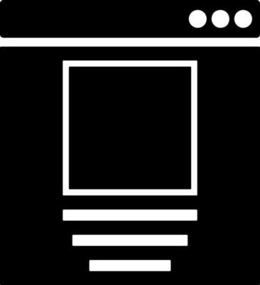 Flat style web browser window icon.
