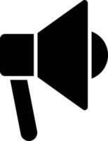 Megaphone icon in Black and White color. vector