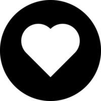 Heart or favourite icon in Black and White color. vector