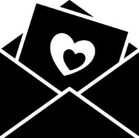 vector ilustración de amor letra o correo icono.