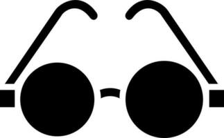 Isolated goggles icon in black color. vector